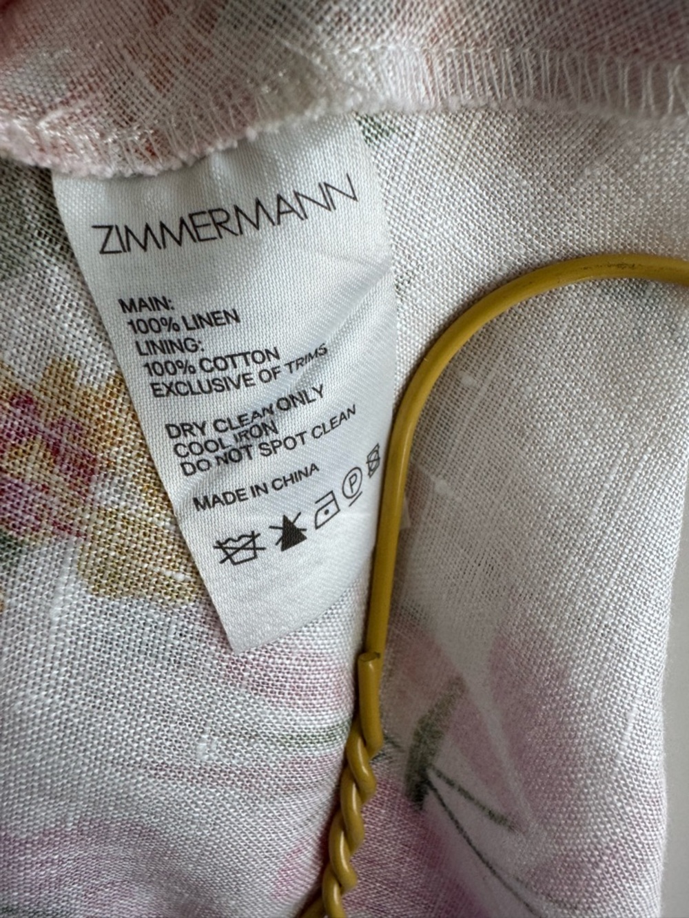Zimmermann Multicolor Floral Print Linen Heathers Maxi size 3 - Picture 8 of 9